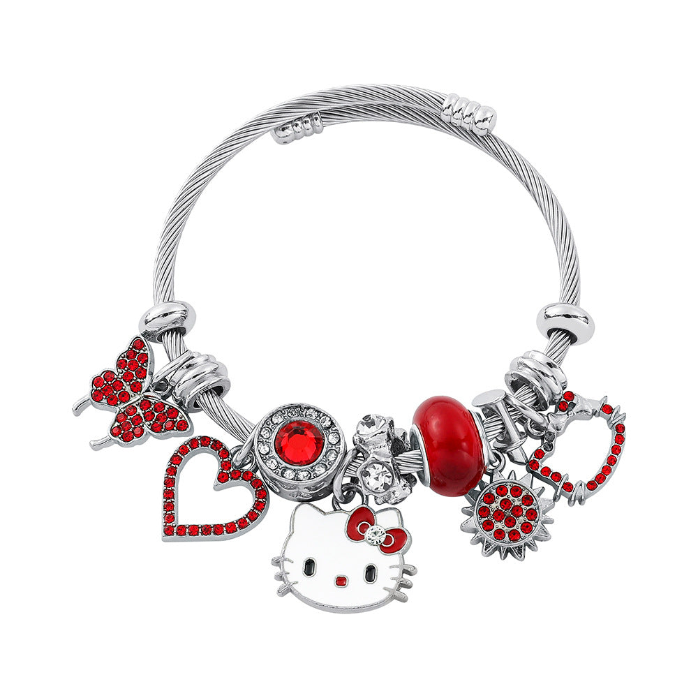 Wholesale Cartoon Cute Beaded Open Bracelets ACCVIP-BT-Zhuox001