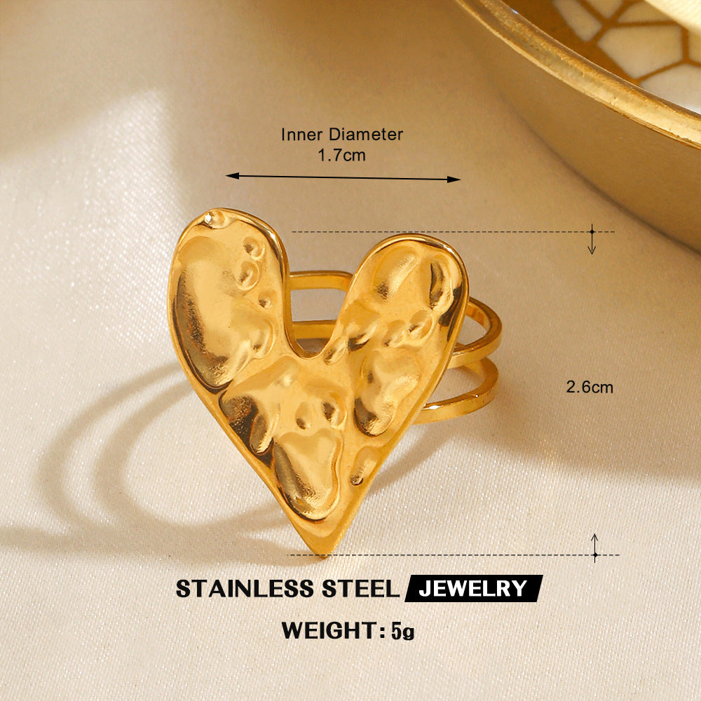 Wholesale Stainless Steel Fashion Rings with Heart,  Starfish,  and Butterfly Motifs Chic Jewelry Accessory for Gifts
