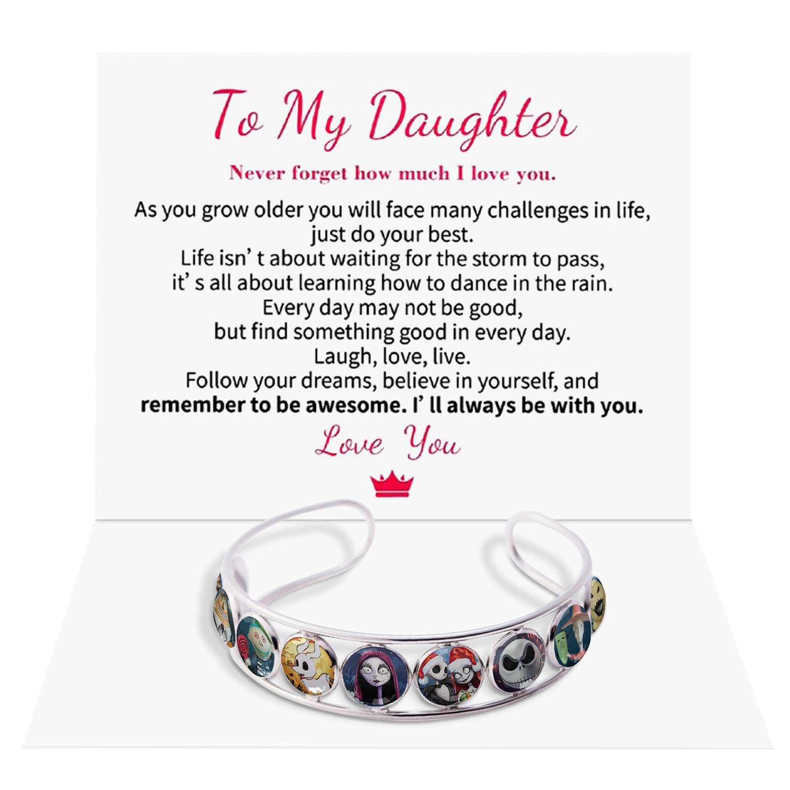 Wholesale Christmas Stainless Steel Time Gemstone Bracelet ACC-BT-Huhe003