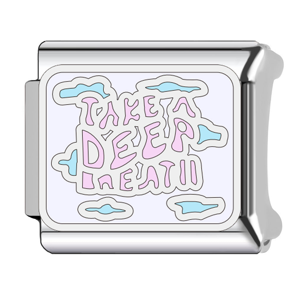 Wholesale    Italian Charm Bracelet 9mm DIY macaron-colored Creative Stainless Steel Composable Bracelet