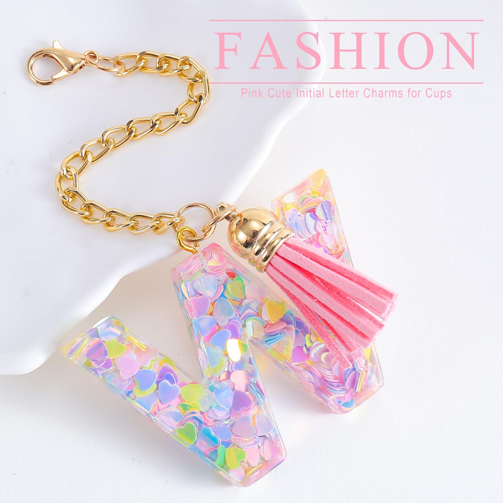 Wholesale Cartoon 26 Letters Resin Hanging Chain Cup Accessories Chain ACC-CA-Jiay001