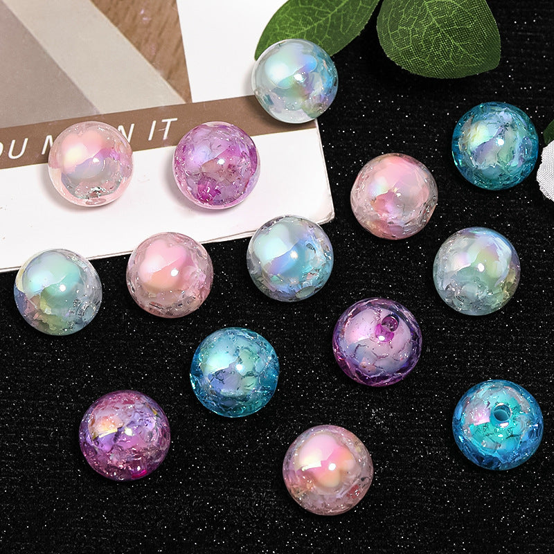 Wholesale 100pcs Acrylic Burst Beads Medium Beads Rabbit Head Crack Beads Diy Bead Accessories ACC-BDS-BLG053