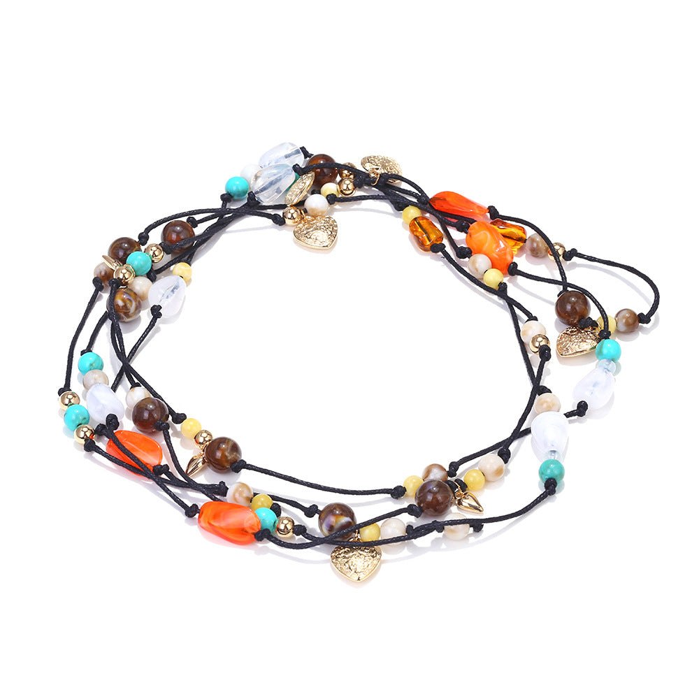 Wholesale  Colorful Bead Necklace Luxury Design Necklace