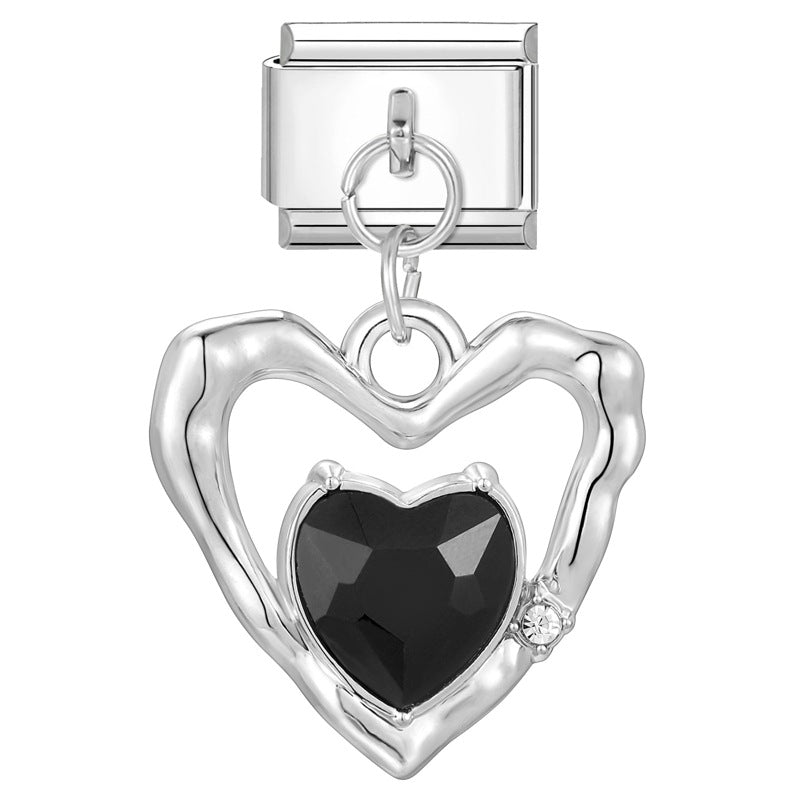 Wholesale Italian handmade pendant butterfly flower DIY jewelry