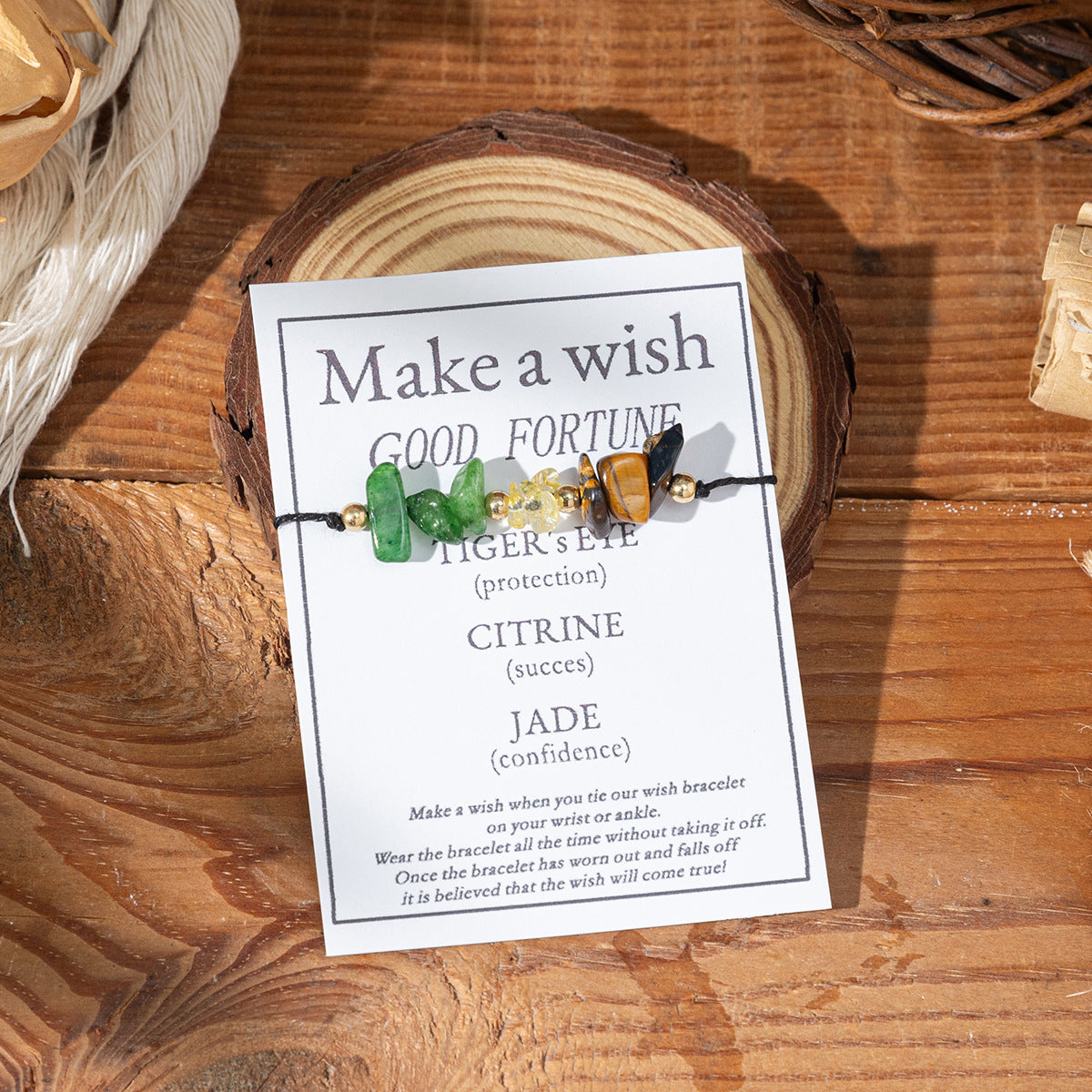 Bracciale di benedizione in pietra naturale all'ingrosso