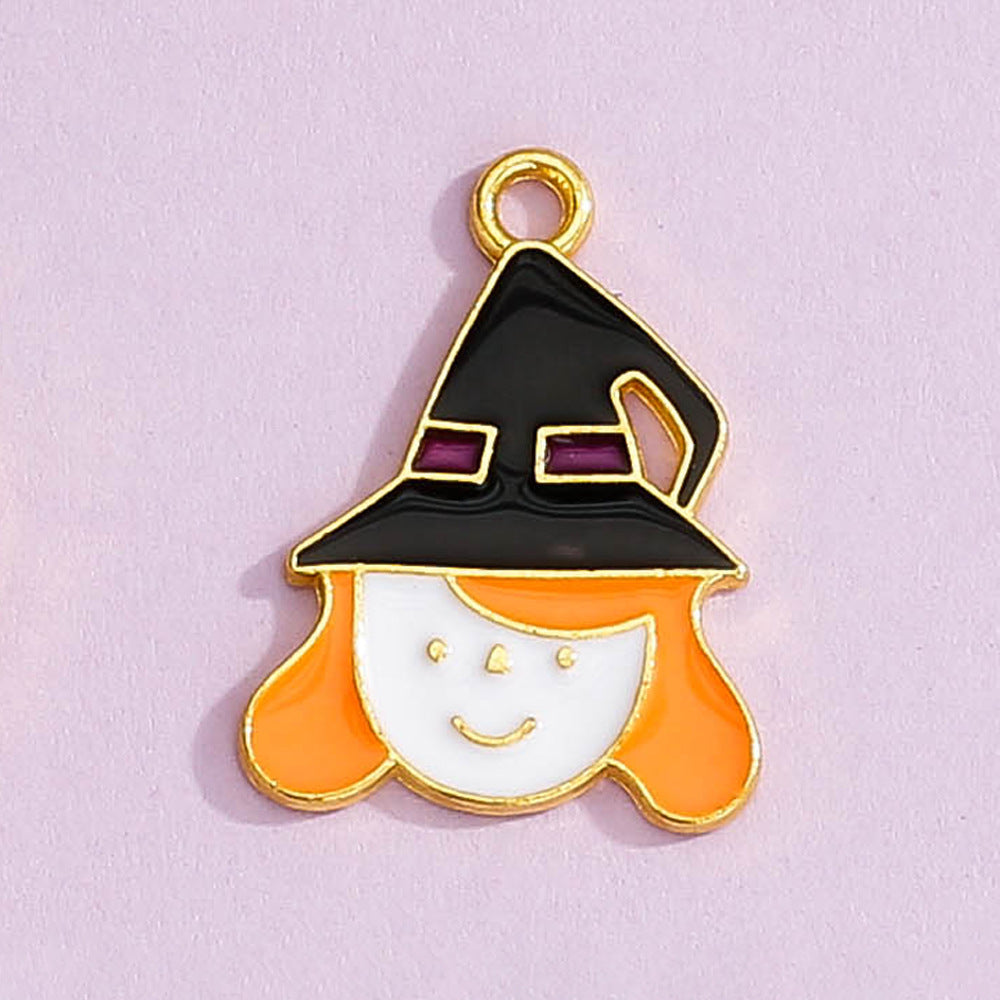 Wholesale 5pcs Halloween Diy Alloy Cartoon Accessories Necklace Bracelet Pendant ACC-PT-Yongc001