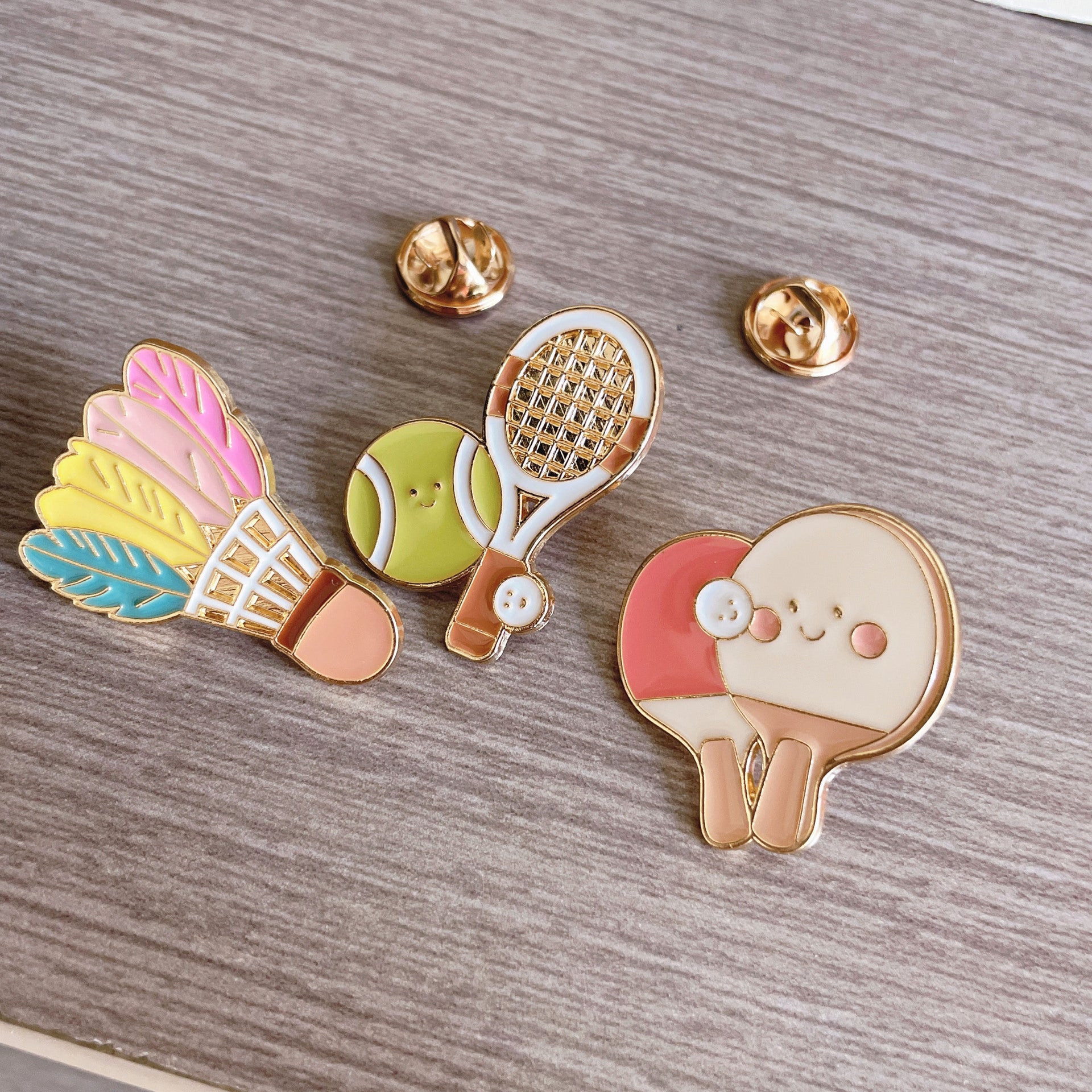 Wholesale Badminton table tennis cute   Brooch