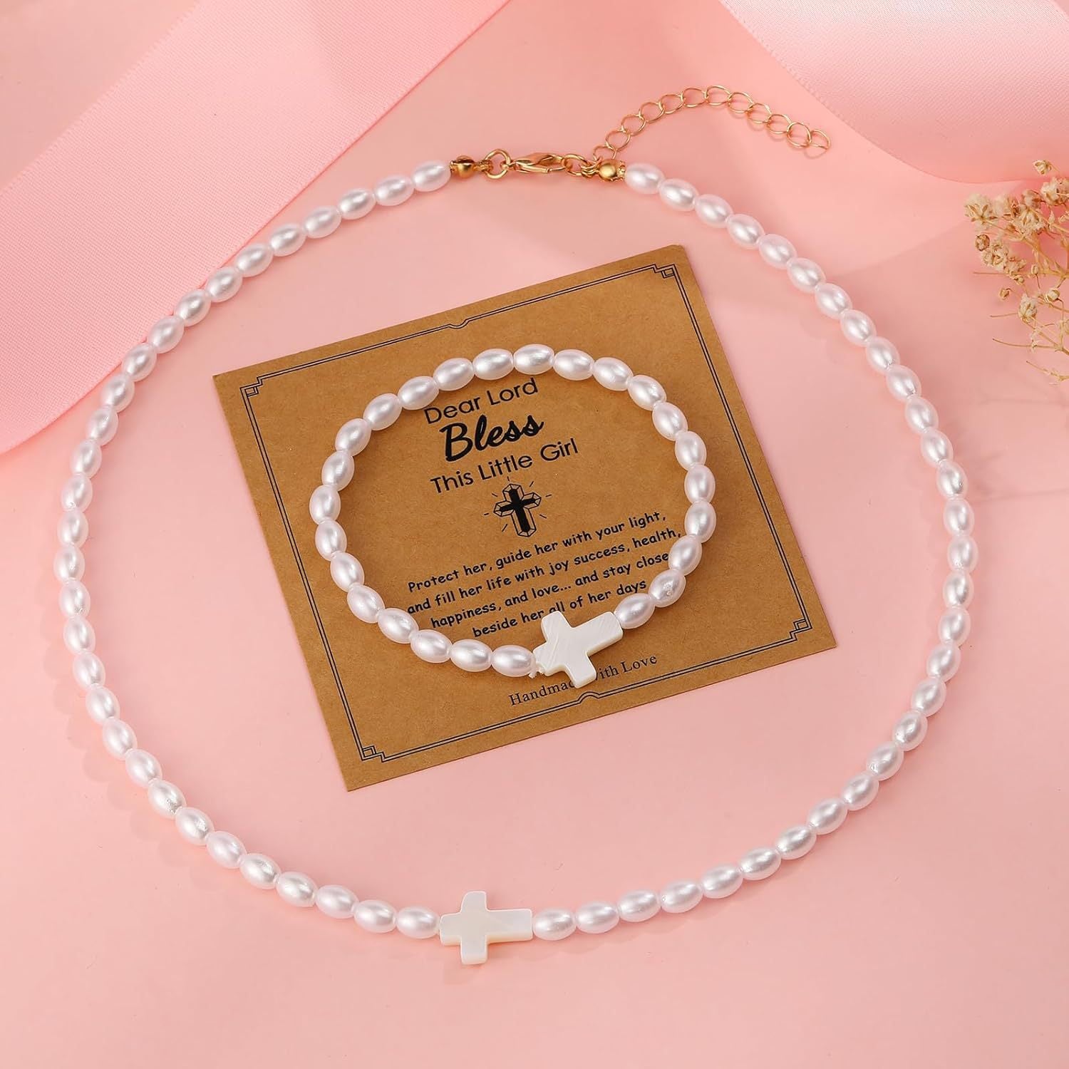 Wholesale Pearl Bracelet Necklace Combination suit