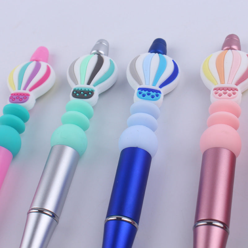 Wholesale  beaded pen creative handmade  balloon silicone beads beaded pen