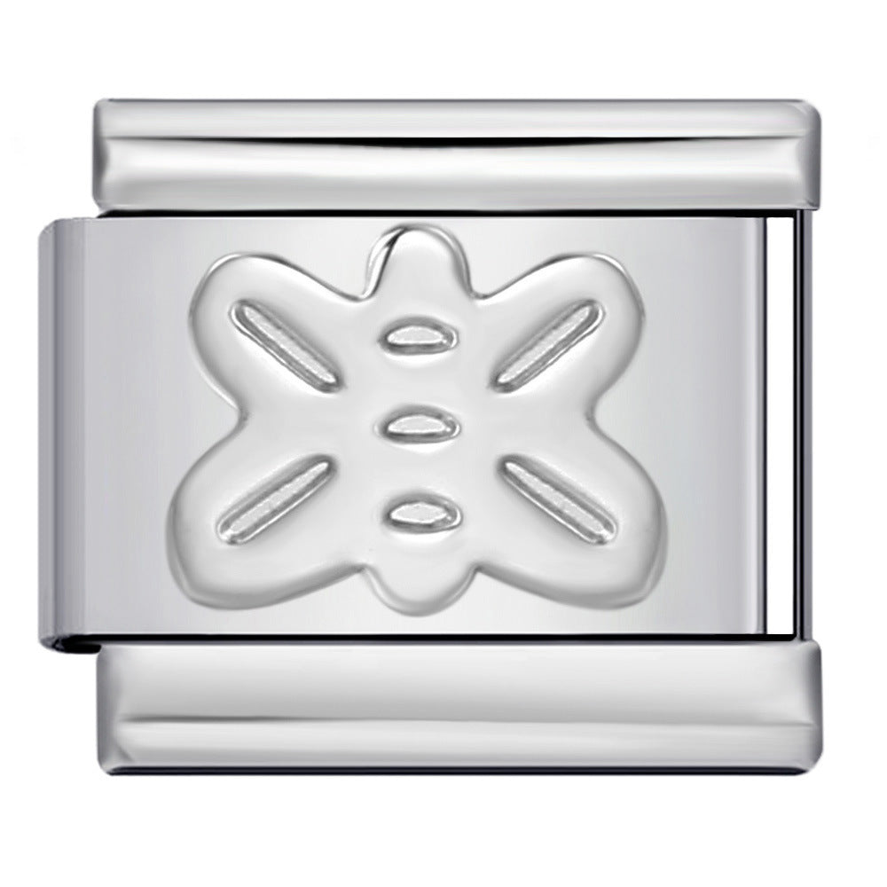 Wholesale Italian Charm Bracelet 9mm DIY Splicing Removable Convex Silver Stainless Steel Composable Bracelet