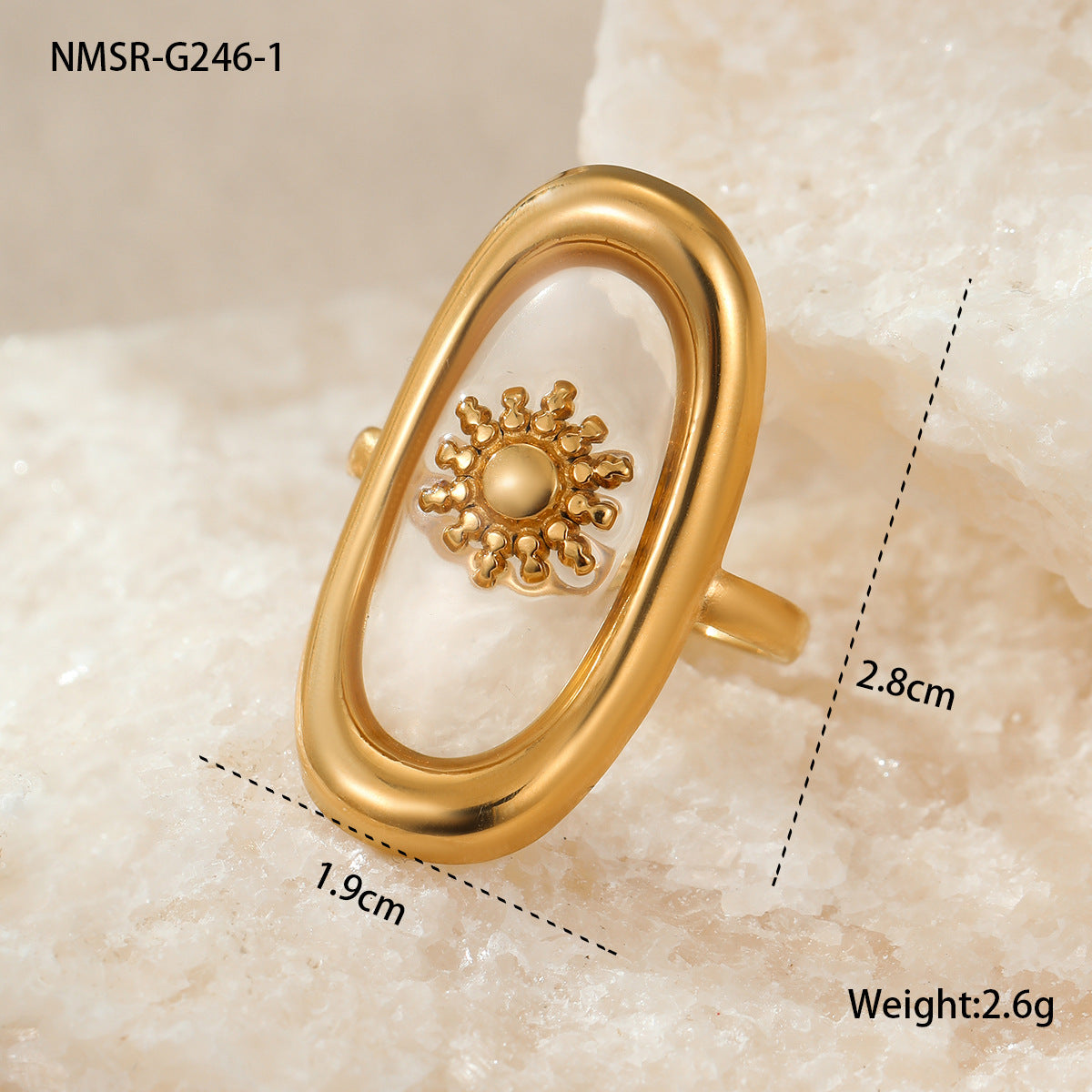 Wholesale  stainless steel ring 18k gold simple ring jewelry