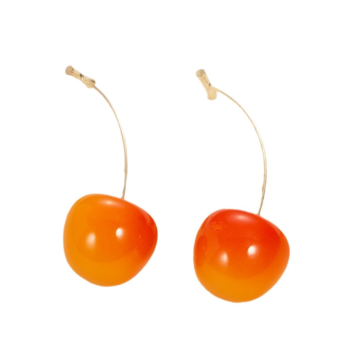Wholesale Cute Long Red Cherry Earrings