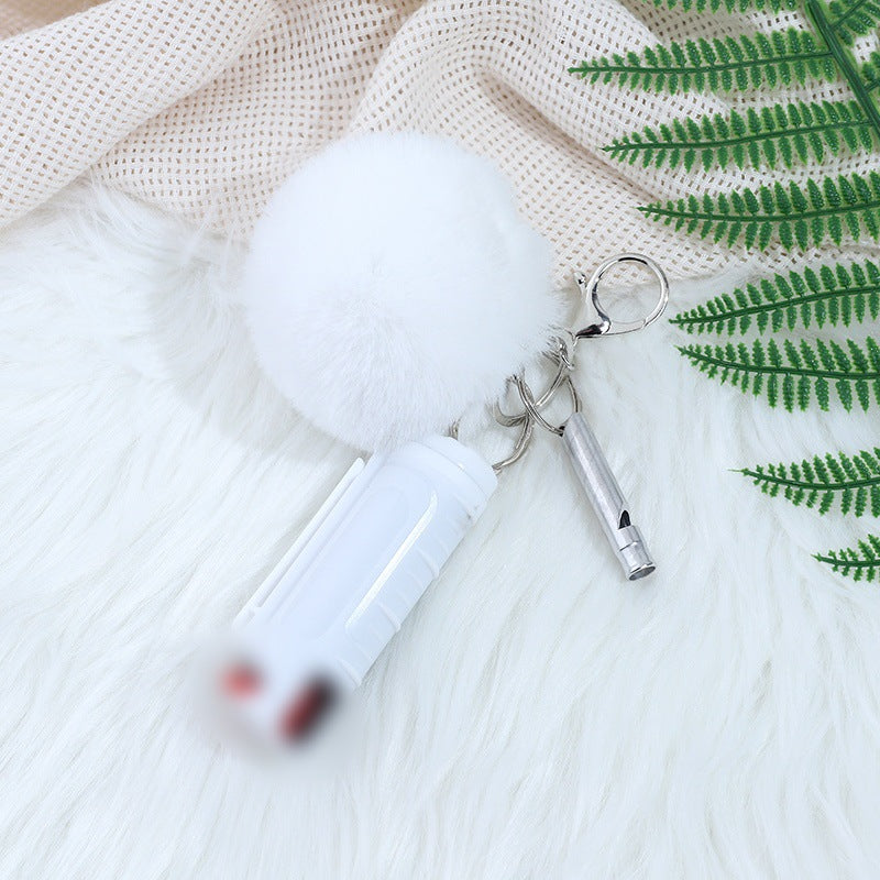 Wholesale Fur Ball Whistle Keychain Set Pom Pom ACC-KC-ZhiYa016