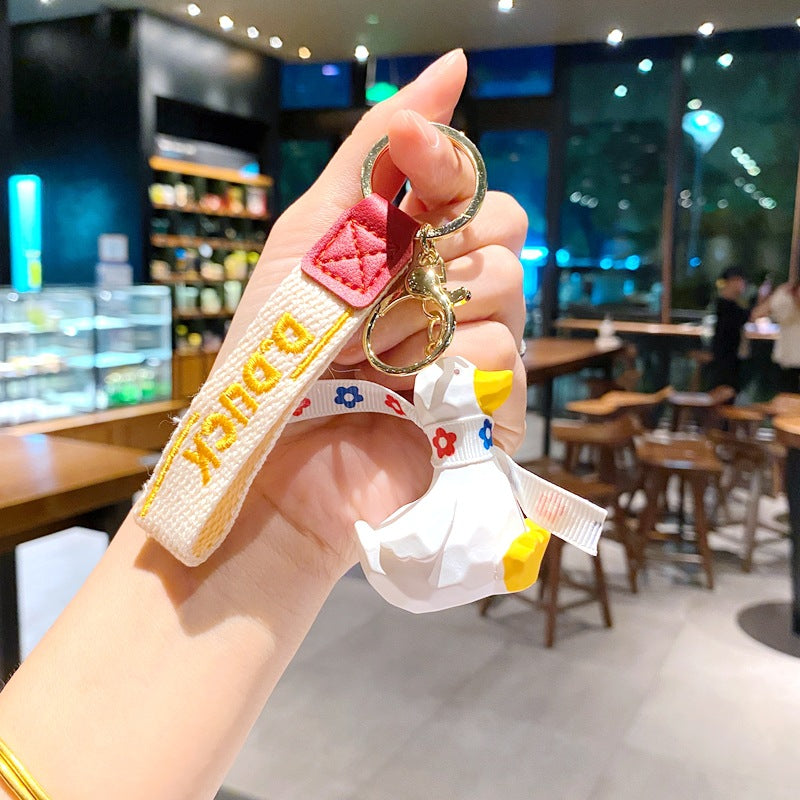 Wholesale Cartoon Cute Resin Duck Keychains ACC-KC-Gongz019