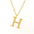 Wholesale  titanium steel diamond letter necklace English clavicle chain