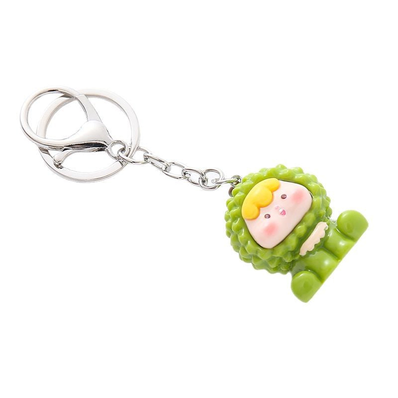 Wholesale  three-dimensional fruit baby bell keychain