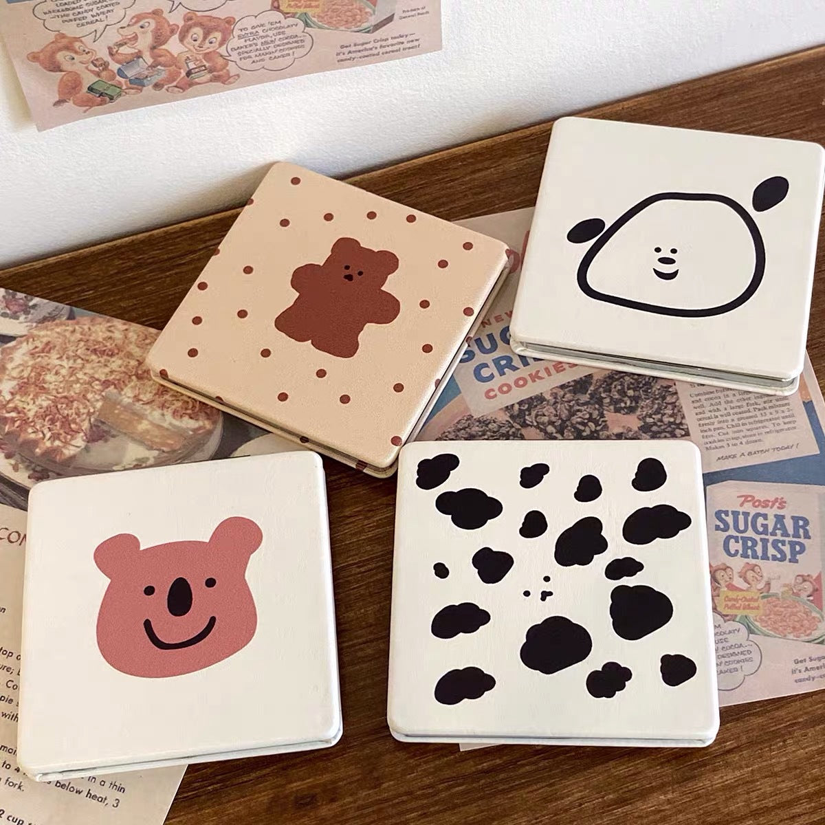 Wholesale Bear Makeup Mirror Portable Folding Mirror ACC-MR-Haic001