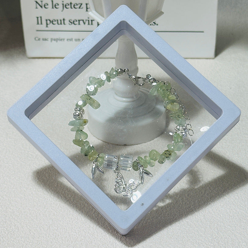 Wholesale  natural crystal irregular gravel bracelet