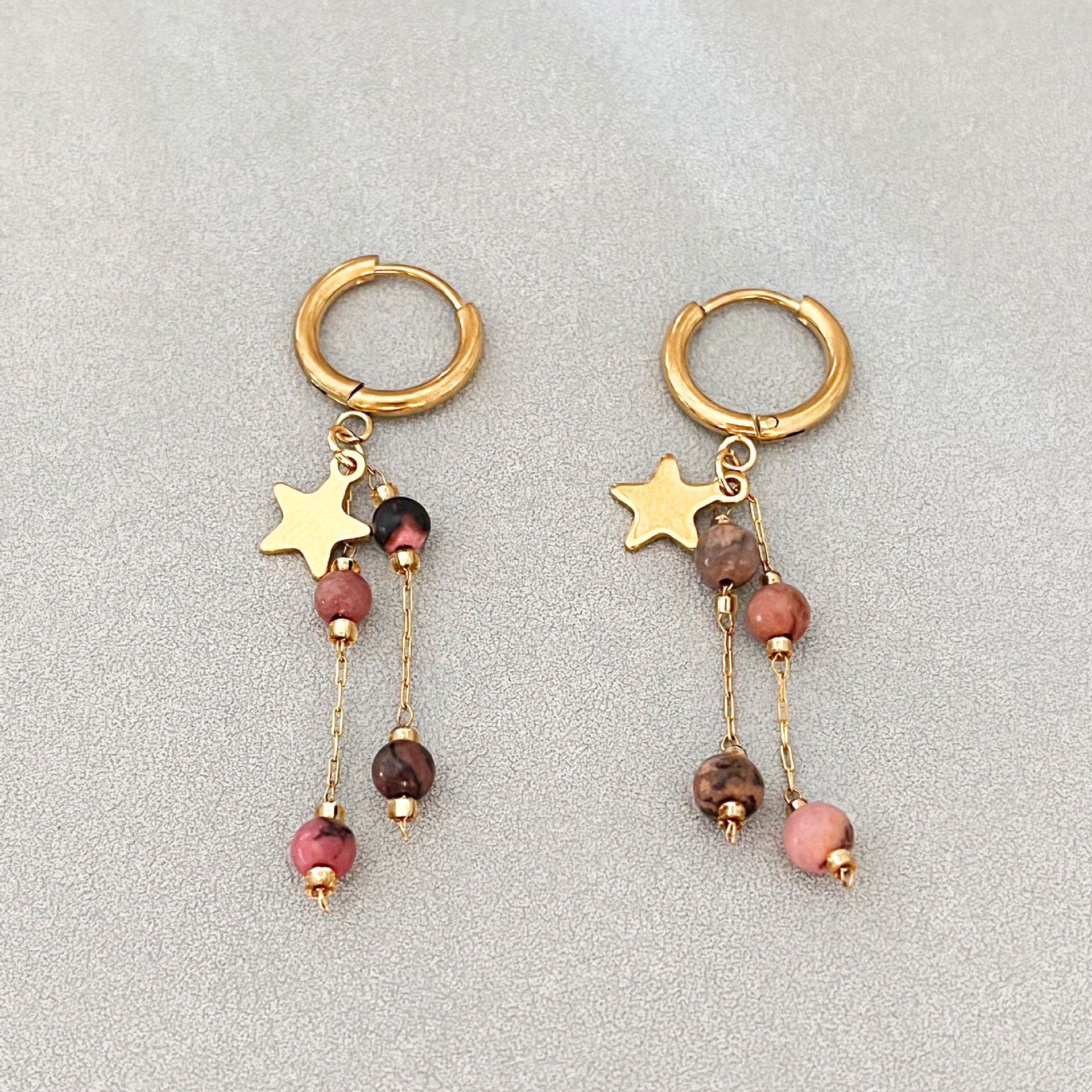 Wholesale Retro Style Beaded Tassel Long Earrings