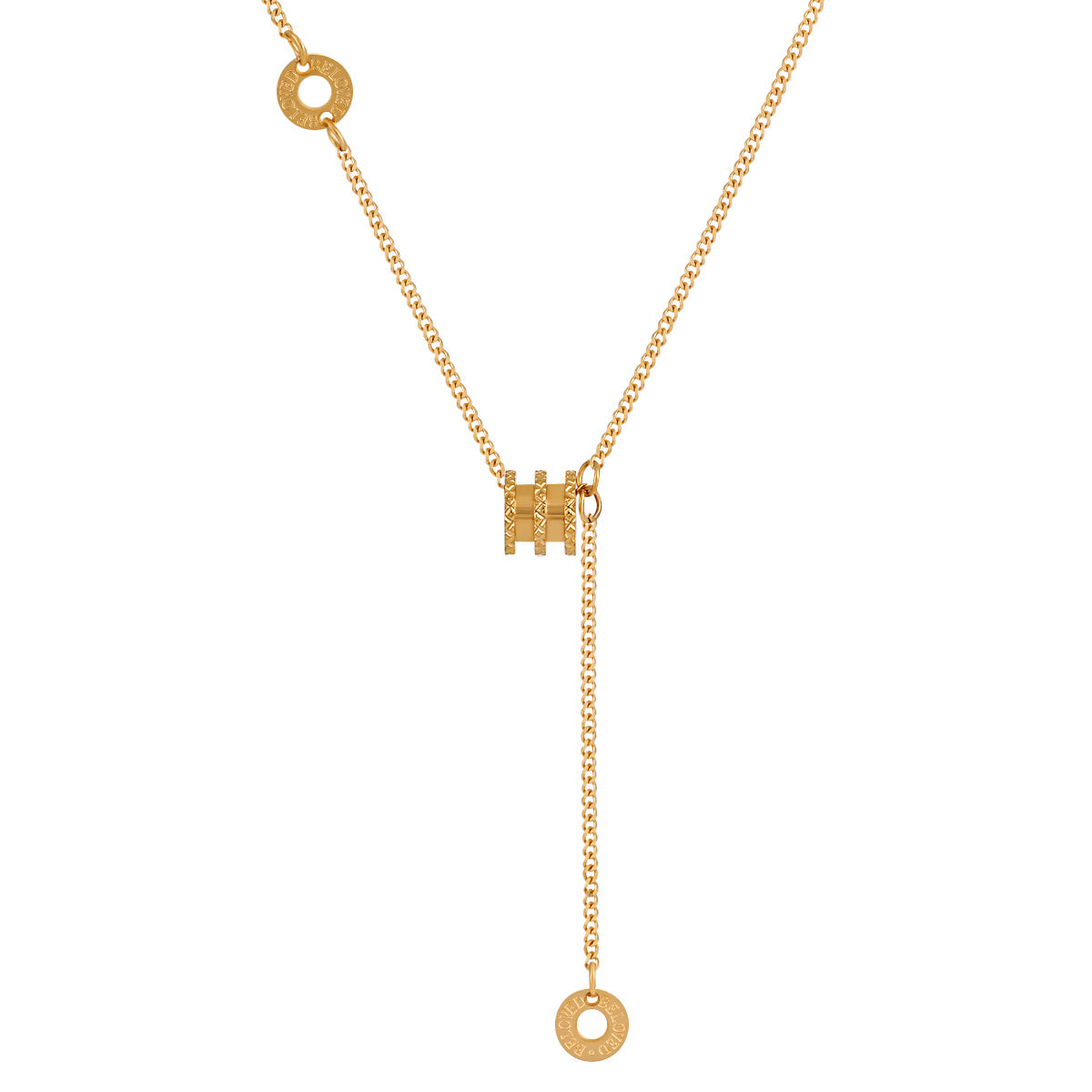 Wholesale  Titanium Steel Light Luxury Tassel  Waist Necklace