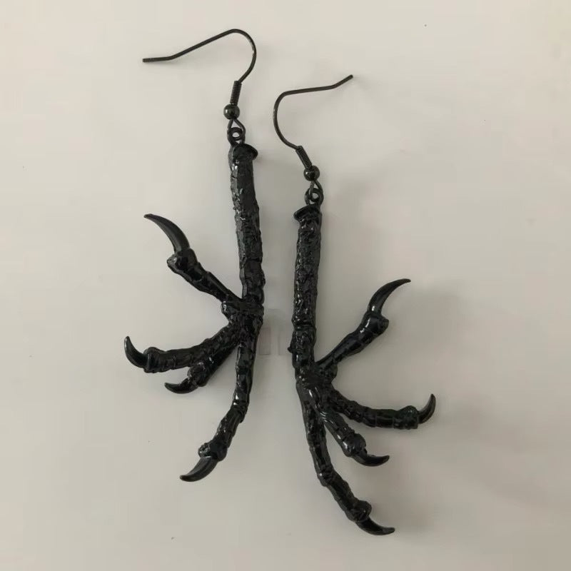 Wholesale  Gothic Black Magic Dragon Claw Earrings