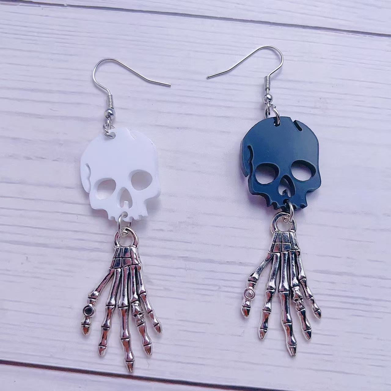 Wholesale Halloween Earrings Pumpkin Skull Spider Earrings