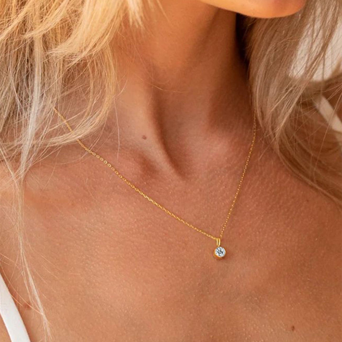 Wholesale Stainless Steel 12 Birthstone Necklace Twelve Birthstone Pendant DIY Jewelry