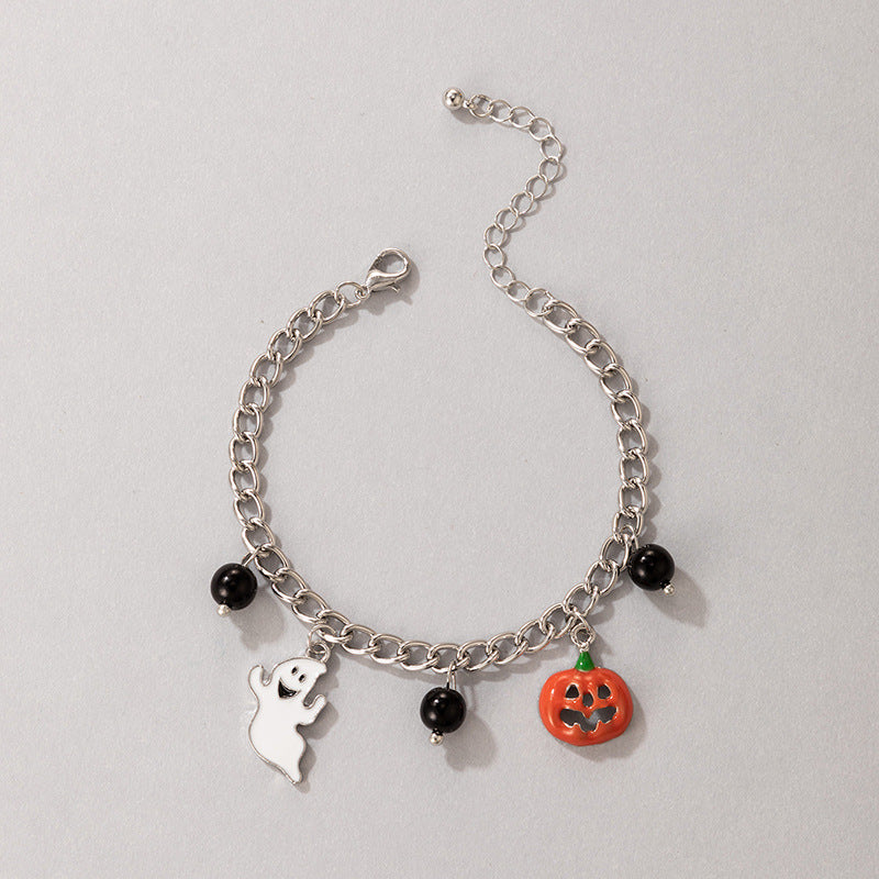 Wholesale  oil drop pumpkin anklet