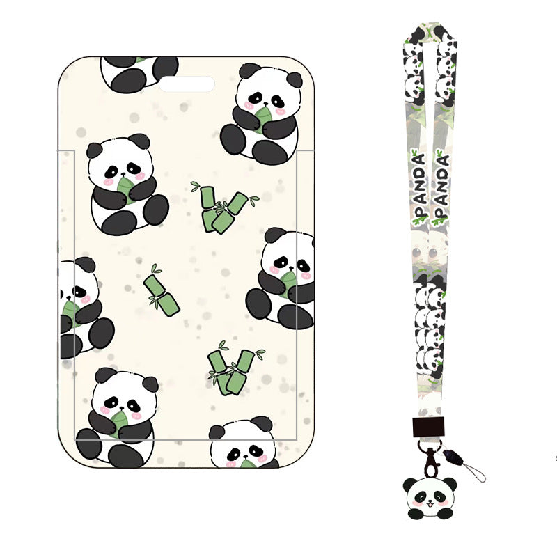 Wholesale 2pcs Cute Panda Protective Case Lanyard Keychain ACC-KC-AShi004