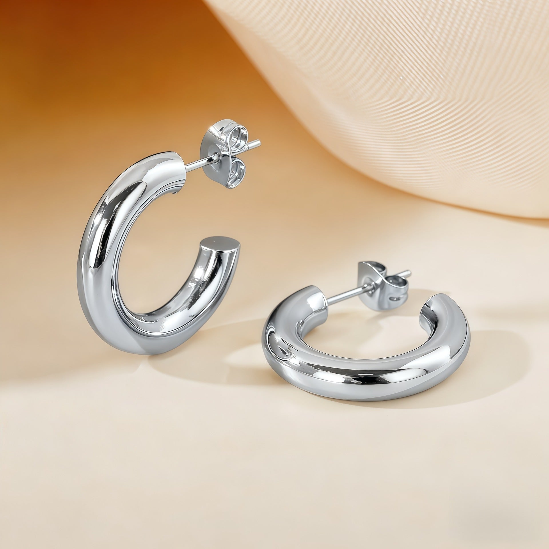 Wholesale Steel titanium hoop earrings