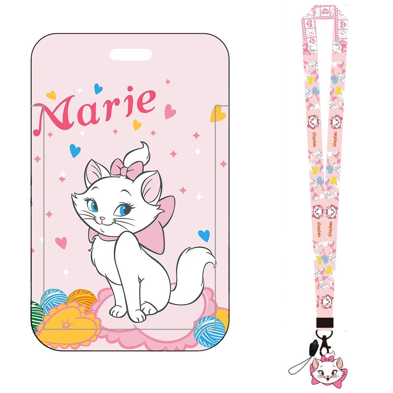 Wholesale Cartoon Children Cat Card Holder Style Long Lanyard Keychain ACCVIP-KC-AShi001