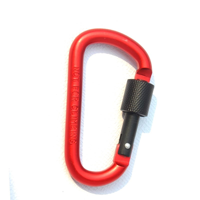 Wholesale Bold 8CM D-type Locking Carabiner Aluminum Alloy Backpack Buckle ACC-KC-KaBiao013
