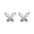 Wholesale Moissanite S925 Sterling Silver Butterfly Earrings