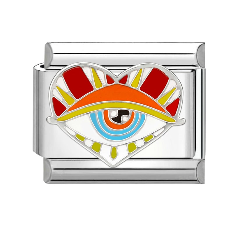 Wholesale  Italian Modular Bracelet 9mm DIY Splicing Removable Stainless Steel Combinable Bracelet