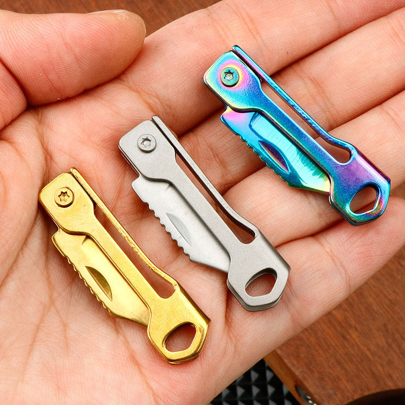 Wholesale Multifunctional Portable Folding Key Pendant Unboxing Tool Keychains