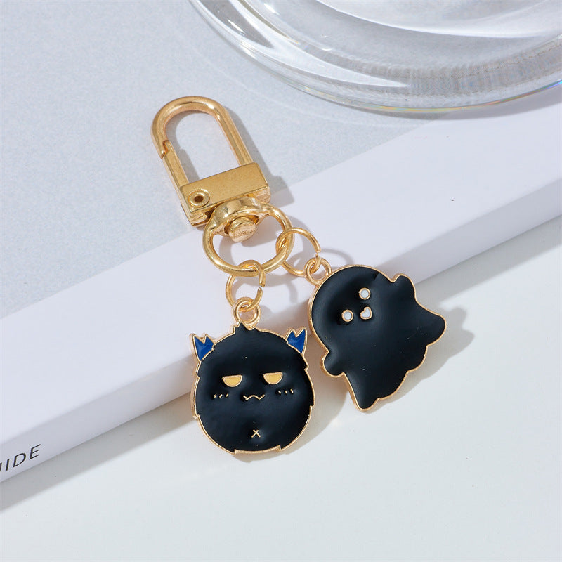 Wholesale Halloween Ghost Demon Witch Alloy Pendant Keychains ACC-KC-QingLian002