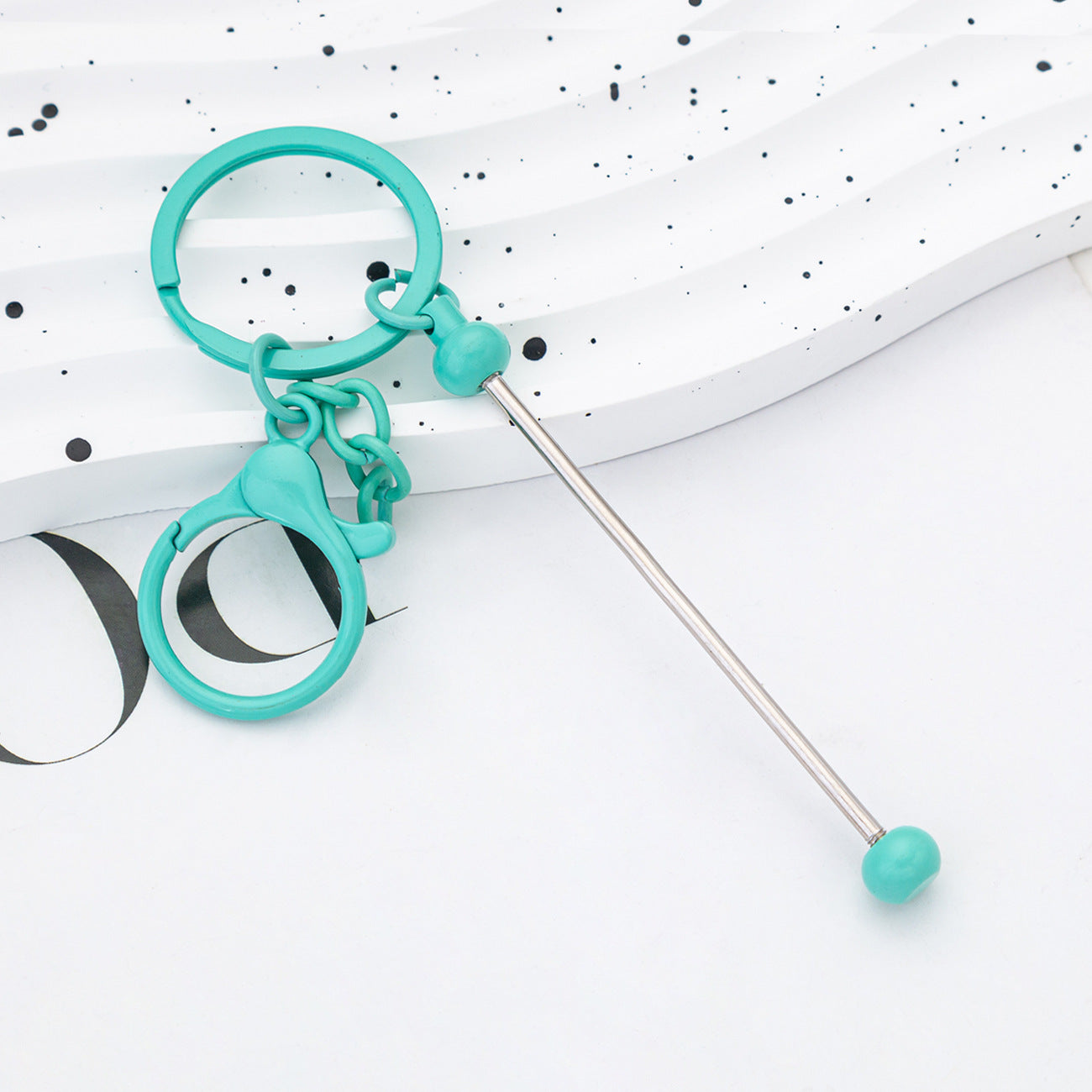 Wholesale Beadable Keychains Colorful DIY Beaded Keychains ACC-KC-HuaH008