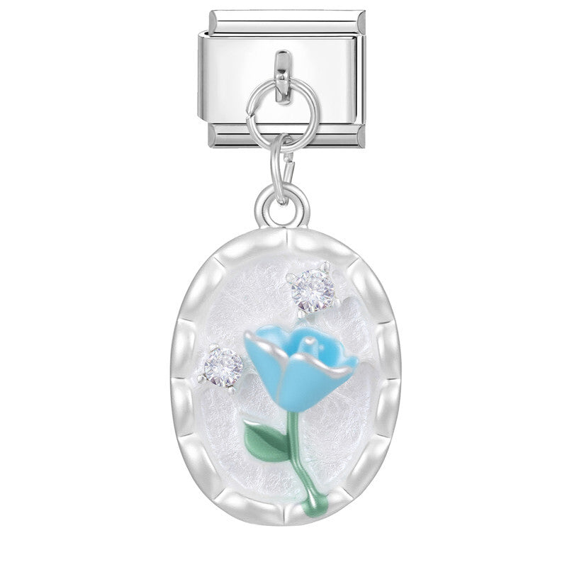 Wholesale Italian Charm Bracelet 9mm DIY Splicing Creative Pendant Stainless Steel Composable Bracelet