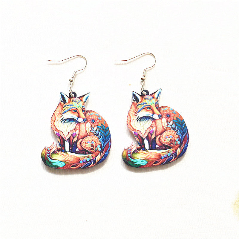 Wholesale Animal Earrings Creative Acrylic Cartoon Earrings ACC-ES-XN019