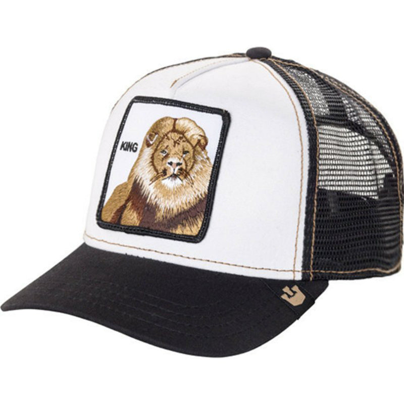 Wholesale Cartoon Animal Sun Protection Mesh Embroidery Hat Baseball Cap ACC-HT-JingKun010