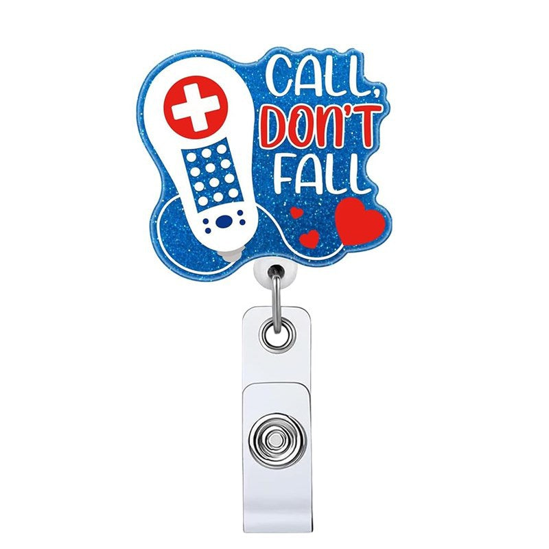 Wholesale Acrylic Heart Medicine Bottle Nurse Cap Medical Retractable Badge Scroll Keychain ACC-KC-LingYu004