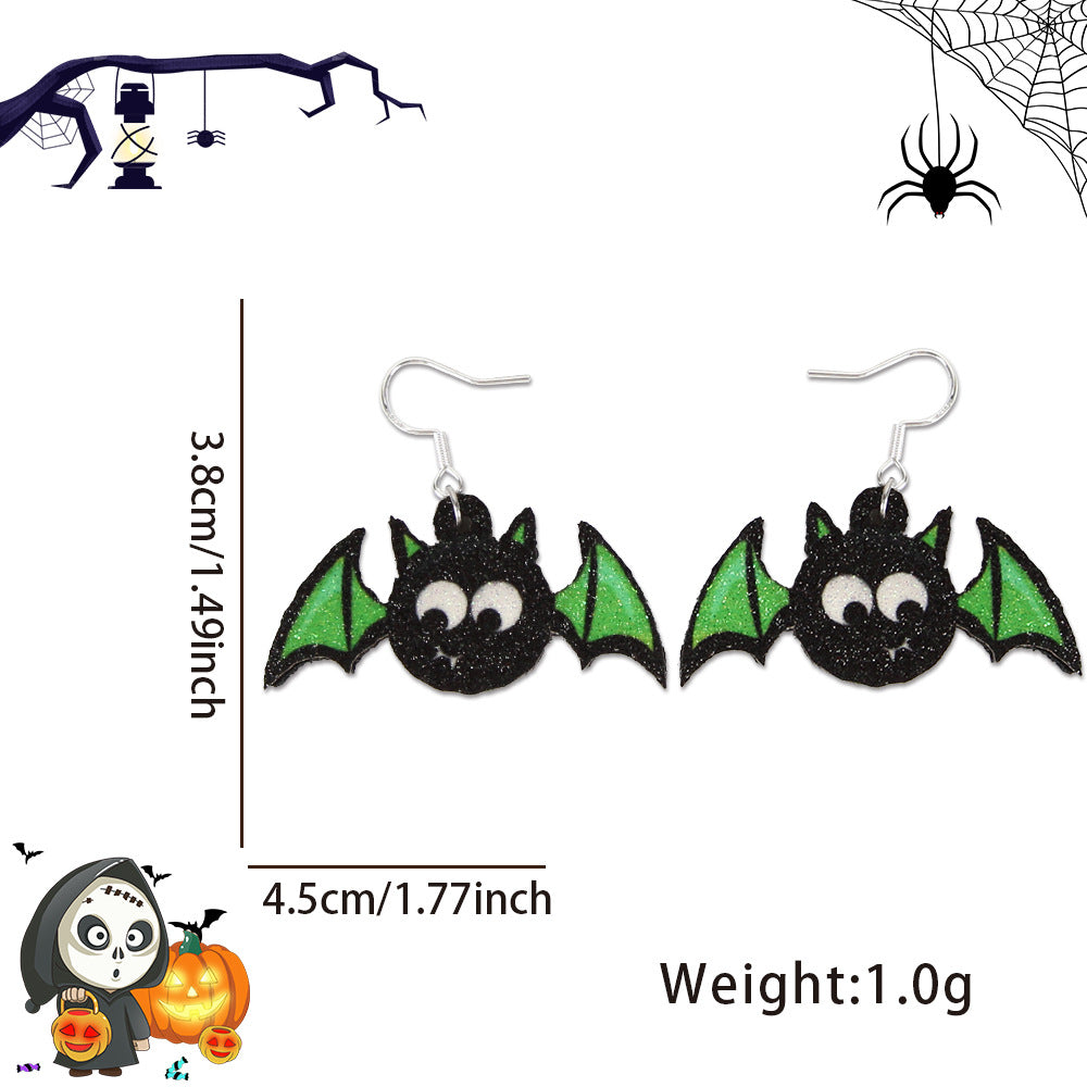 Wholesale Halloween Spider Bat Earrings ACC-ES-ZhouHao001