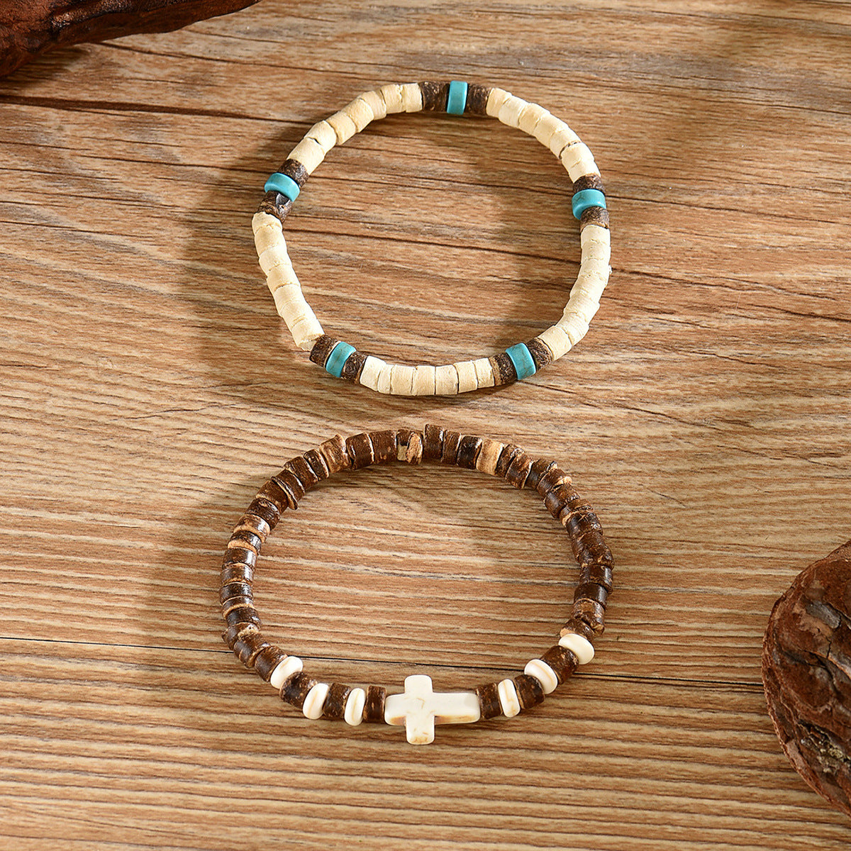 Wholesale Bohemian Turquoise Bead Bracelet Elastic Travel Souvenir Jewelry Accessory