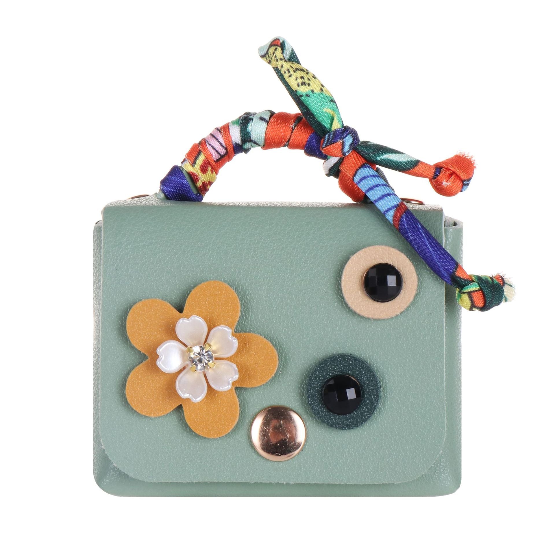 Wholesale Korean Chic Leather Bag Keychain Earphone Case Wedding Gift