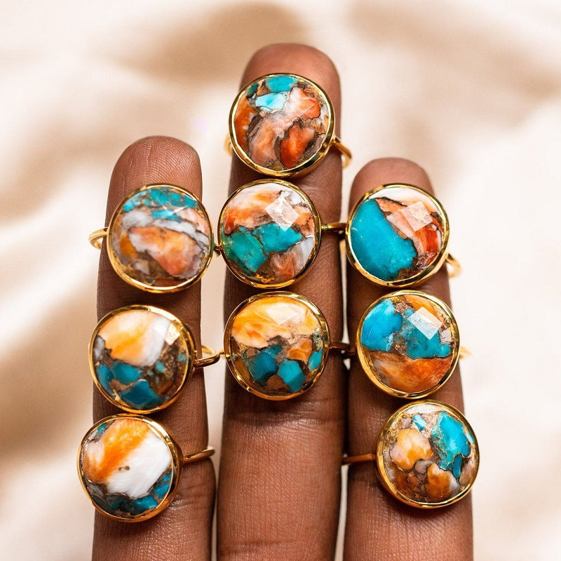 Wholesale Gold Plated Geometric Simple Women' s Ring - Boutique Resale Fashion Accessory