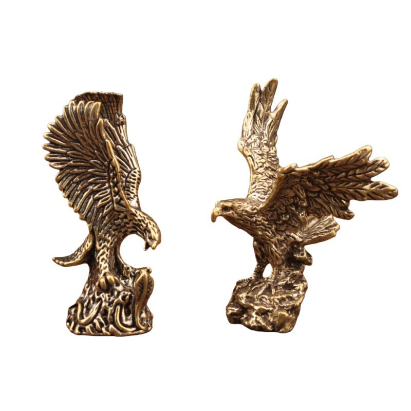Wholesale Brass Eagle Ornament Chinese Style Car Key Accessory Decorative Craft