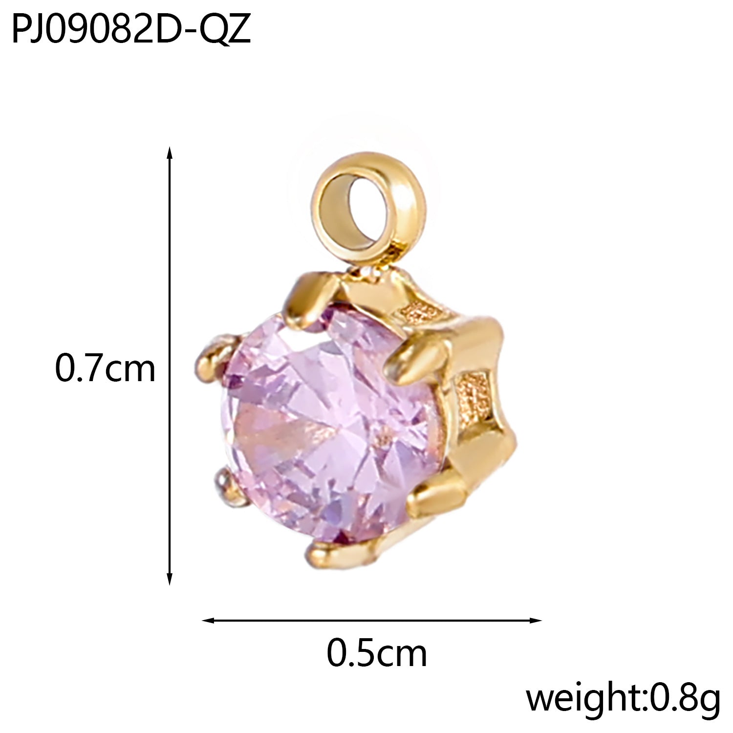 Wholesale stainless steel zircon small pendant