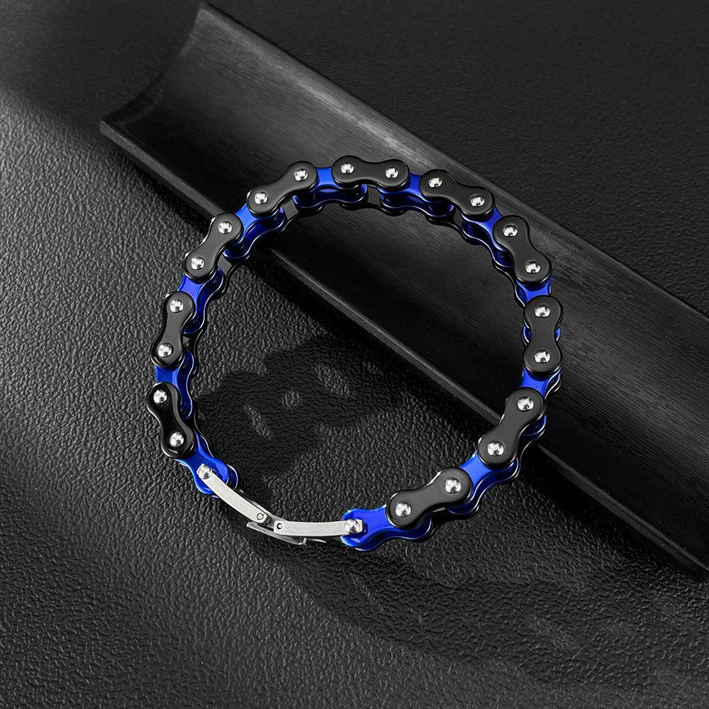 Wholesale  titanium steel  retro bicycle  chain  men's bracelet