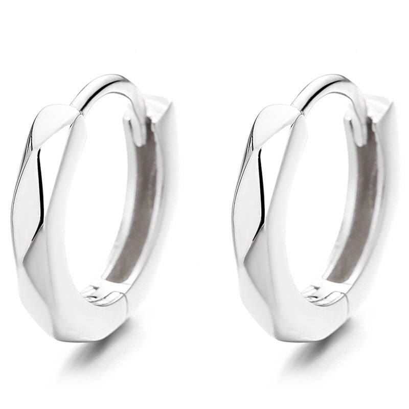 Wholesale S925 Sterling Silver Corner Earrings