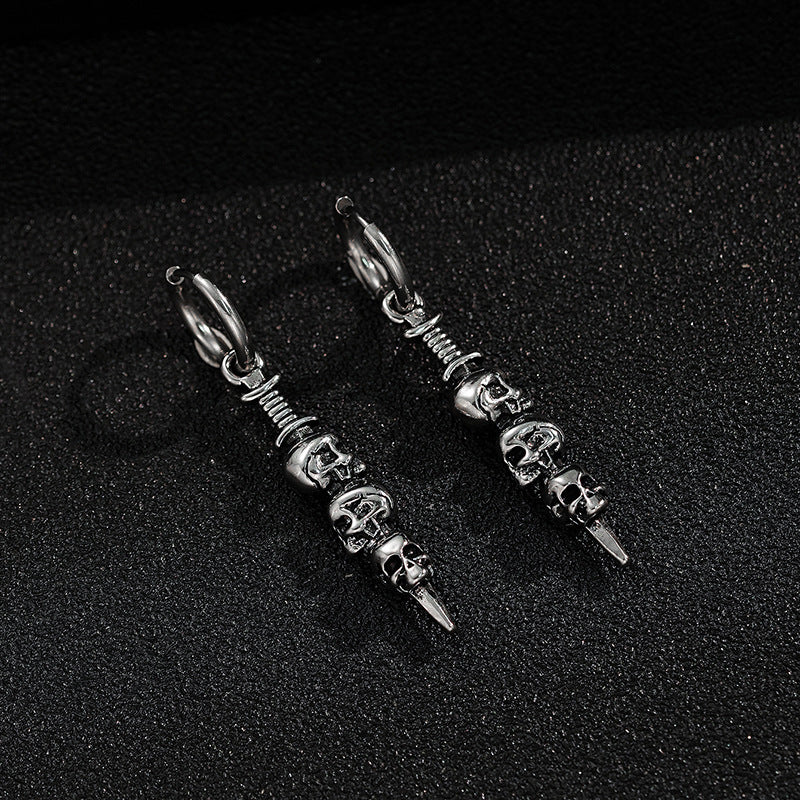 Wholesale Cross Skull  Earrings